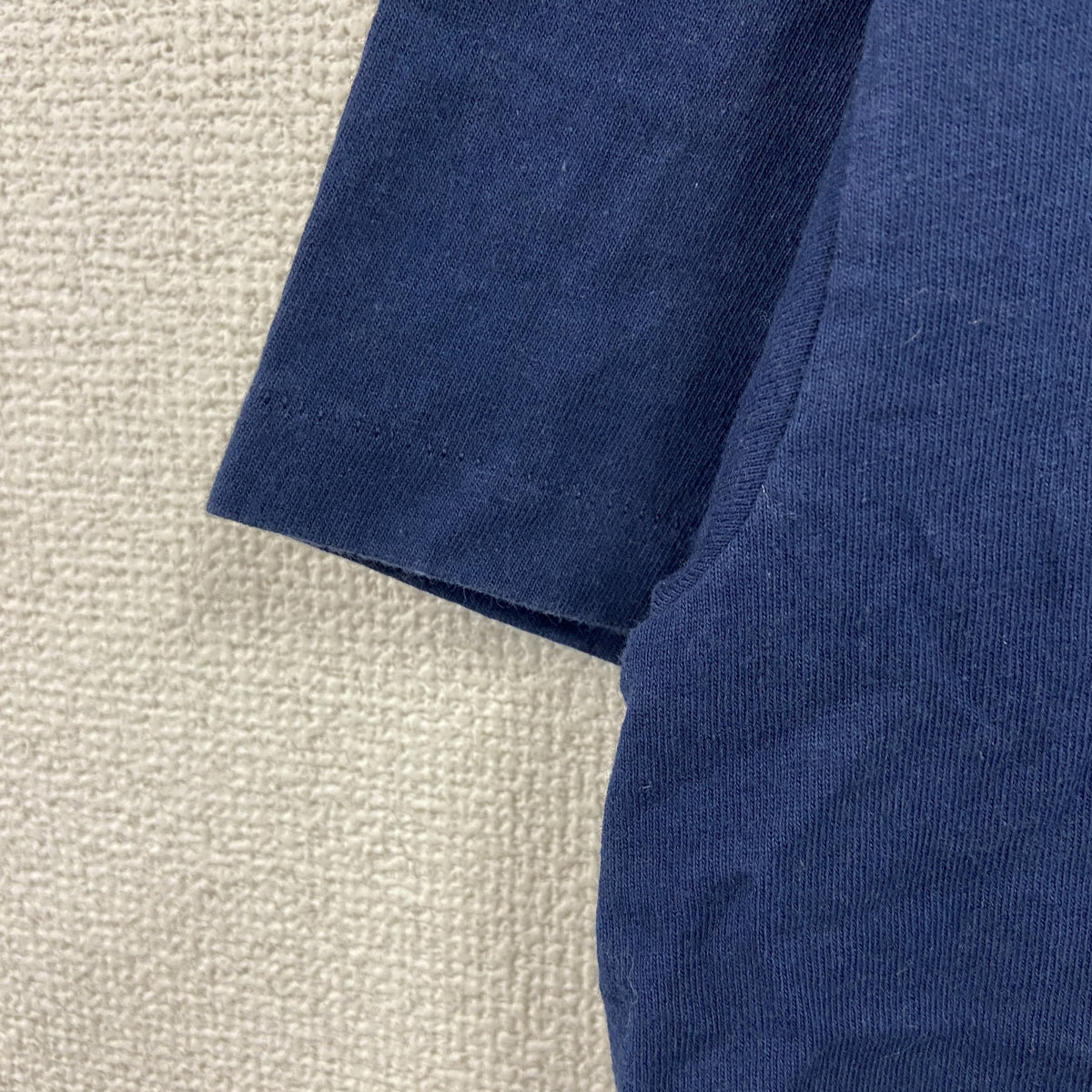 Hanes　ヘインズ　半袖プリントTシャツ　シングルステッチ　ヴィンテージ　紺　ネイビー　Lサイズ カットソー メンズ コットン 古着