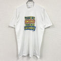 Center Star　半袖プリントTシャツ　シングルステッチ　ヴィンテージ　白　ホワイト　XLサイズ カットソー メンズ コットン 古着
