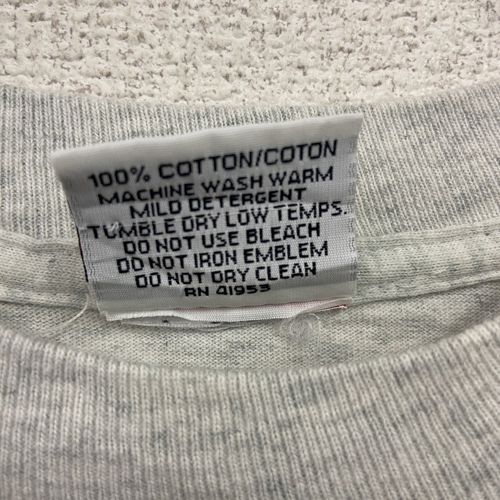 Collegite Pacific　半袖プリントTシャツ　シングルステッチ　ヴィンテージ　霜降りグレー　Lサイズ　古着