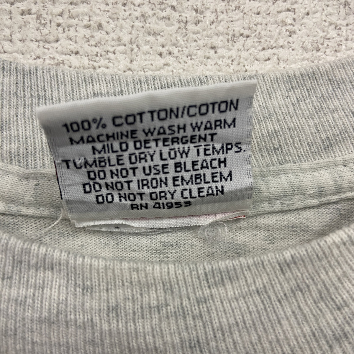 Collegite Pacific　半袖プリントTシャツ　シングルステッチ　ヴィンテージ　霜降りグレー　Lサイズ　古着