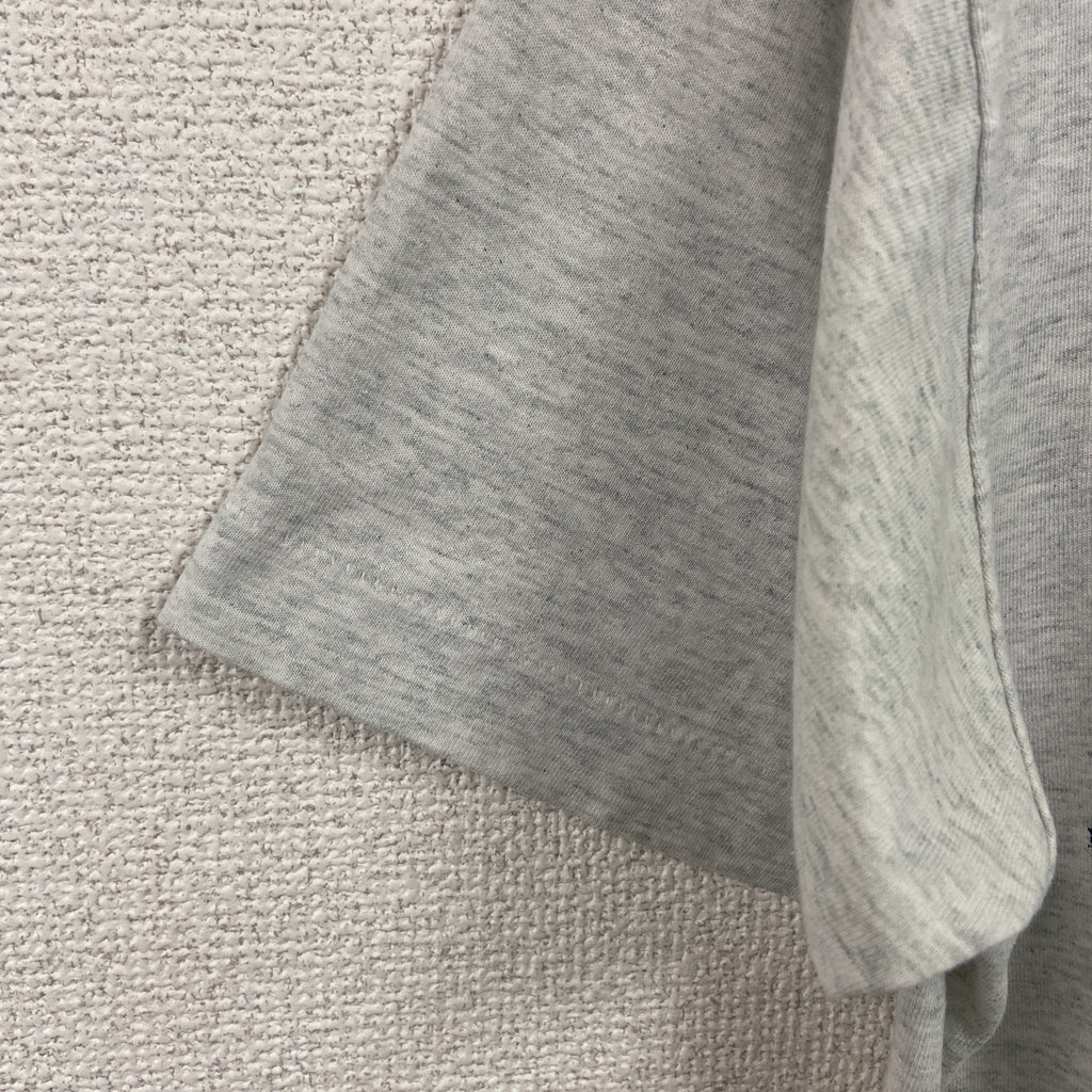 FRUIT OF THE LOOM　フルーツオブザルーム　半袖プリントTシャツ　シングルステッチ　ヴィンテージ　灰色　グレー　Mサイズ　古着