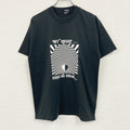FRUIT OF THE LOOM　フルーツオブザルーム　半袖プリントTシャツ　シングルステッチ　ヴィンテージ　黒　ブラック　Lサイズ　古着