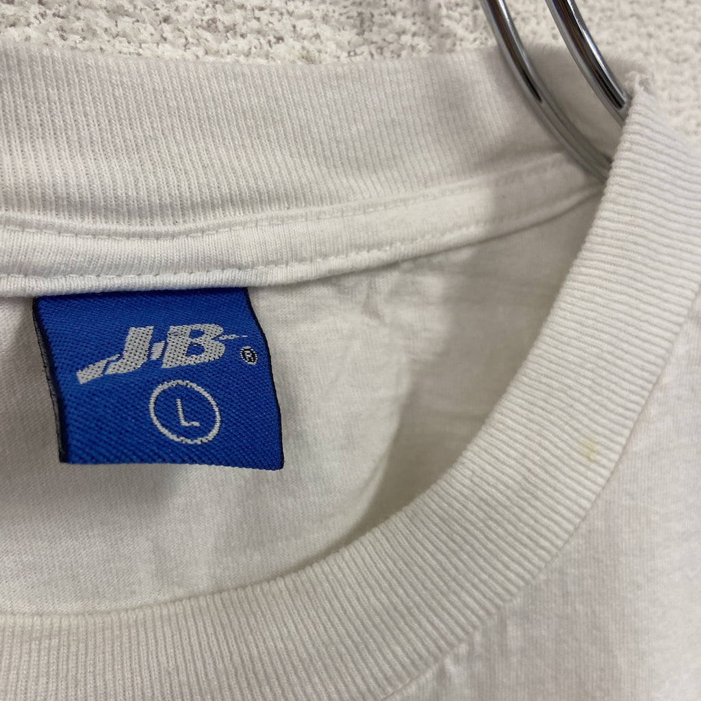 J.B　半袖プリントTシャツ　シングルステッチ　ヴィンテージ　白　ホワイト　Lサイズ　古着