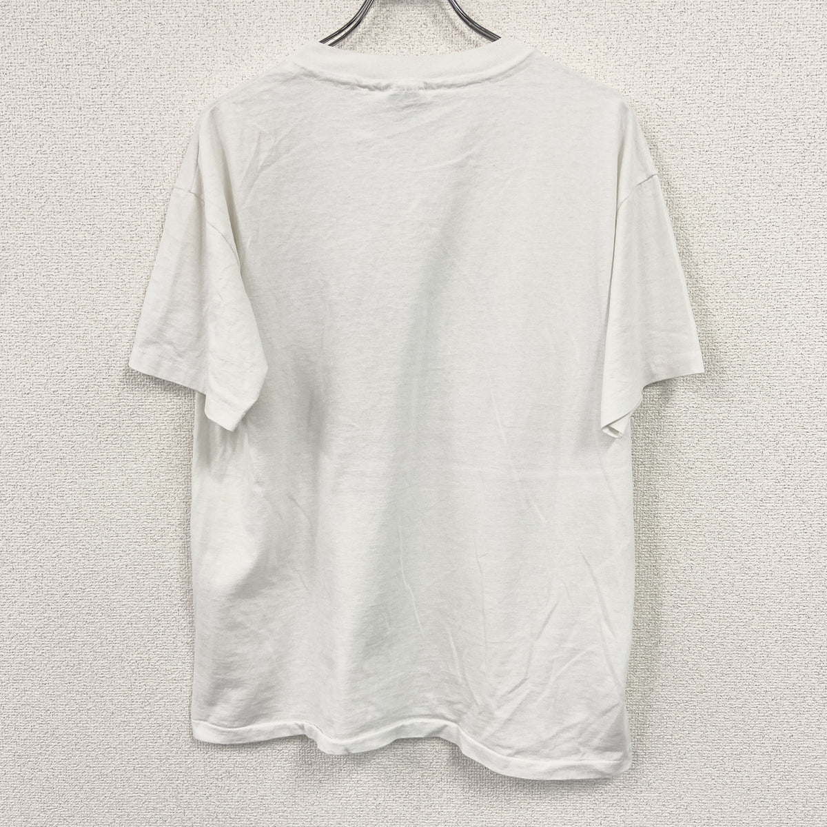 Hanes　ヘインズ　半袖プリントTシャツ　シングルステッチ　ヴィンテージ　白　ホワイト　Lサイズ　古着