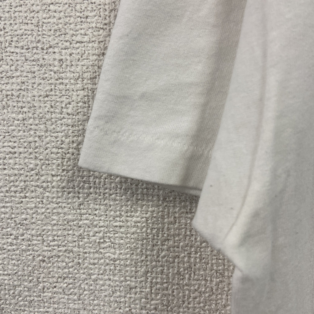 Hanes　ヘインズ　半袖プリントTシャツ　シングルステッチ　ヴィンテージ　白　ホワイト　Lサイズ　古着