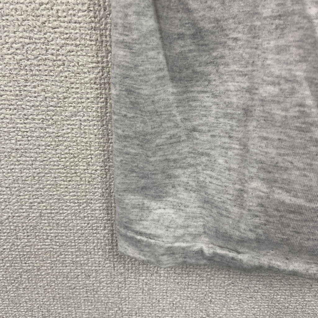半袖プリントTシャツ　シングルステッチ　ヴィンテージ　霜降りグレー　XLサイズ　古着