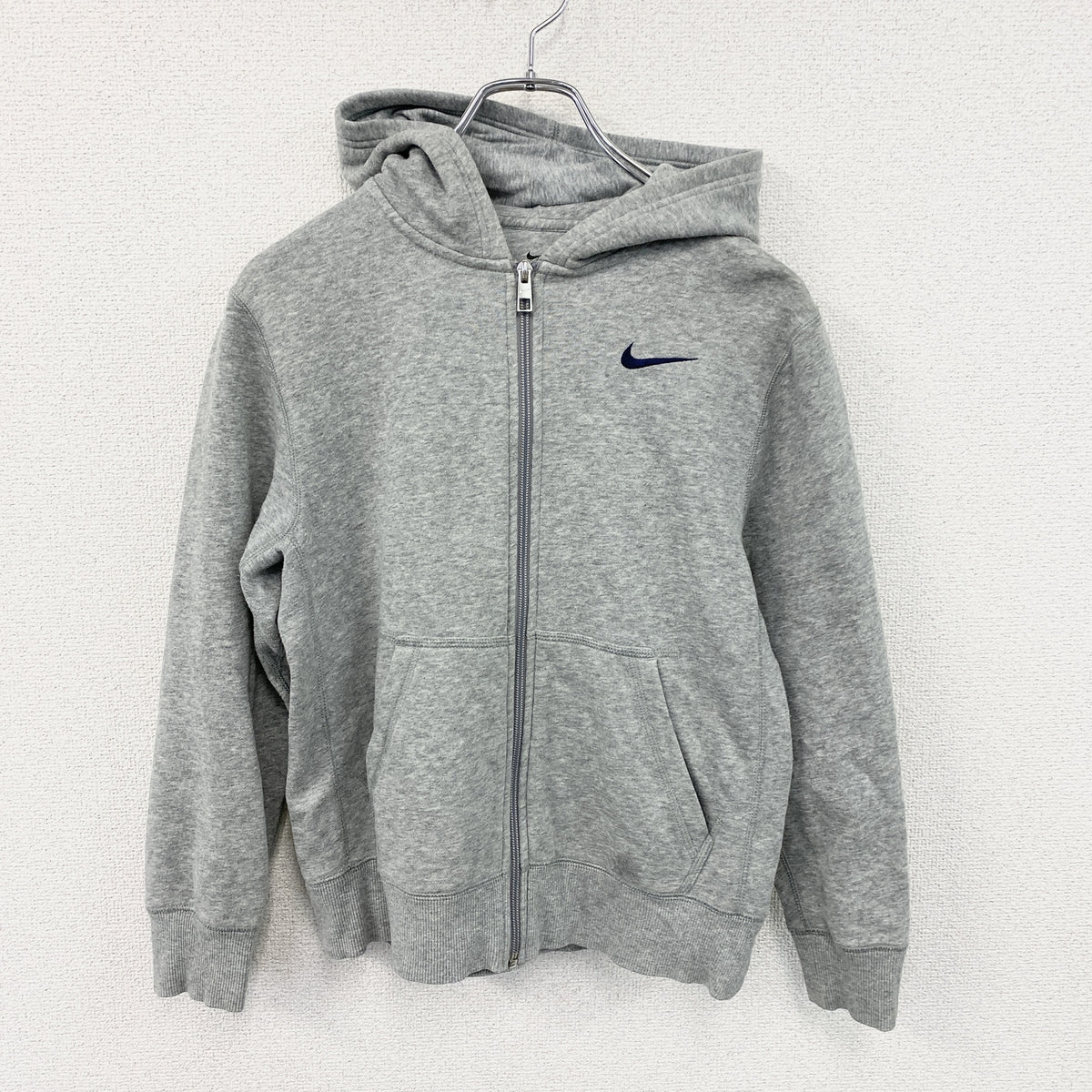 NIKE　ナイキ　フルジップスウェットパーカー/フーディー　グレー　Mサイズ　古着