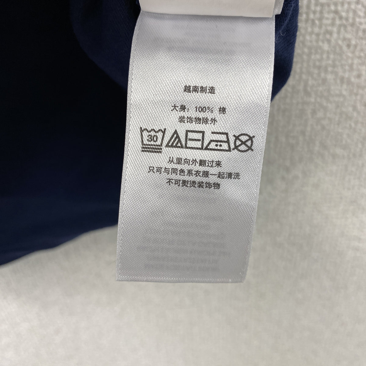 POLO RALPH LAUREN　ポロラルフローレン　半袖Tシャツ　刺ロゴ　紺　ネイビー　130サイズ　古着