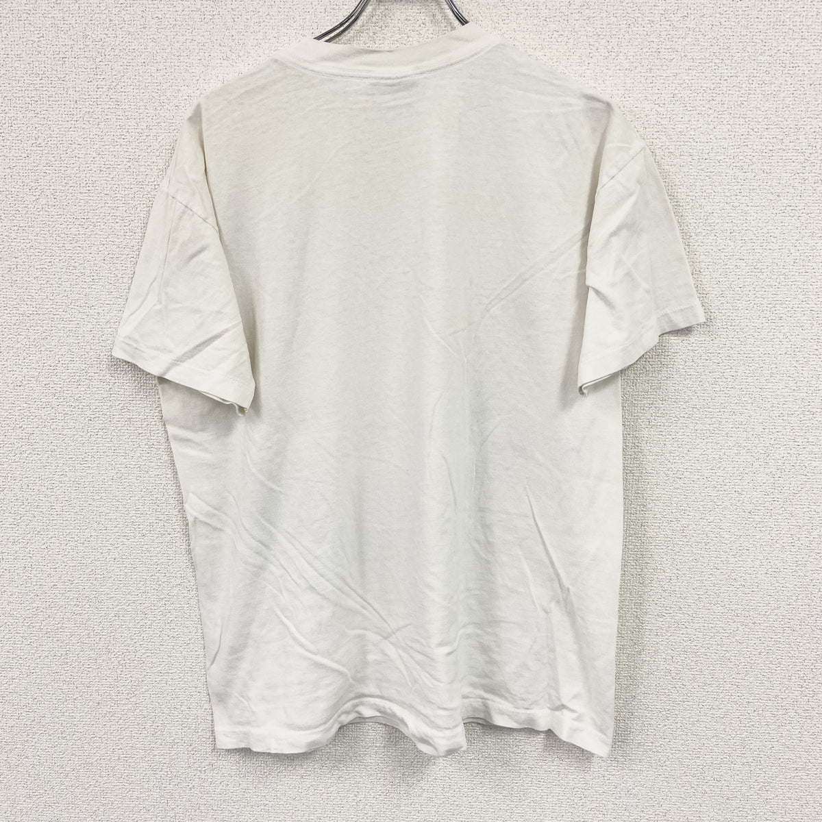 DOLPHIN ドルフィン　半袖プリントTシャツ　シングルステッチ　白　ホワイト　Lサイズ カットソー メンズ 古着