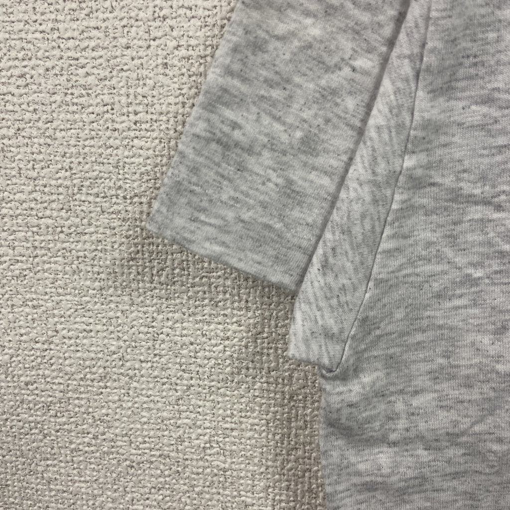 Hanes　ヘインズ　半袖プリントTシャツ　シングルステッチ　霜降りグレー　Lサイズ　古着