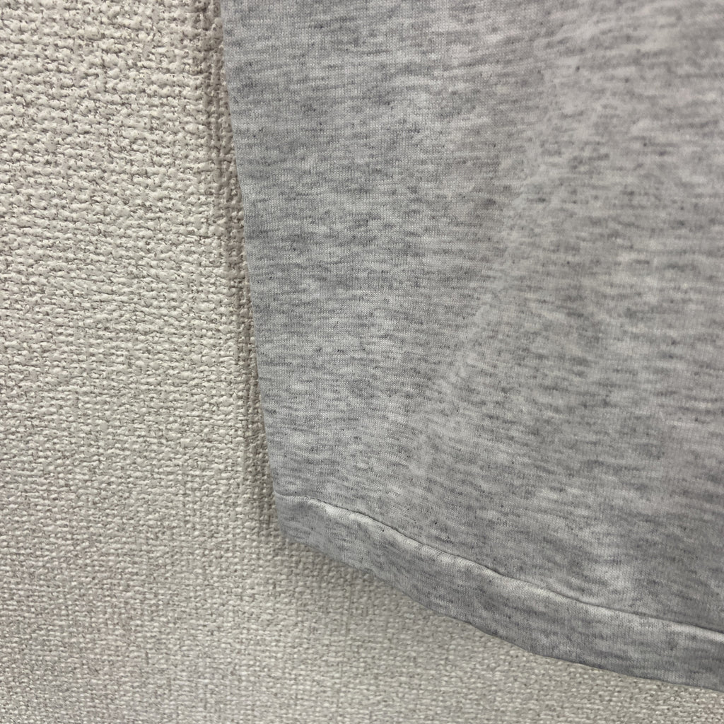Hanes　ヘインズ　半袖プリントTシャツ　シングルステッチ　霜降りグレー　Lサイズ　古着