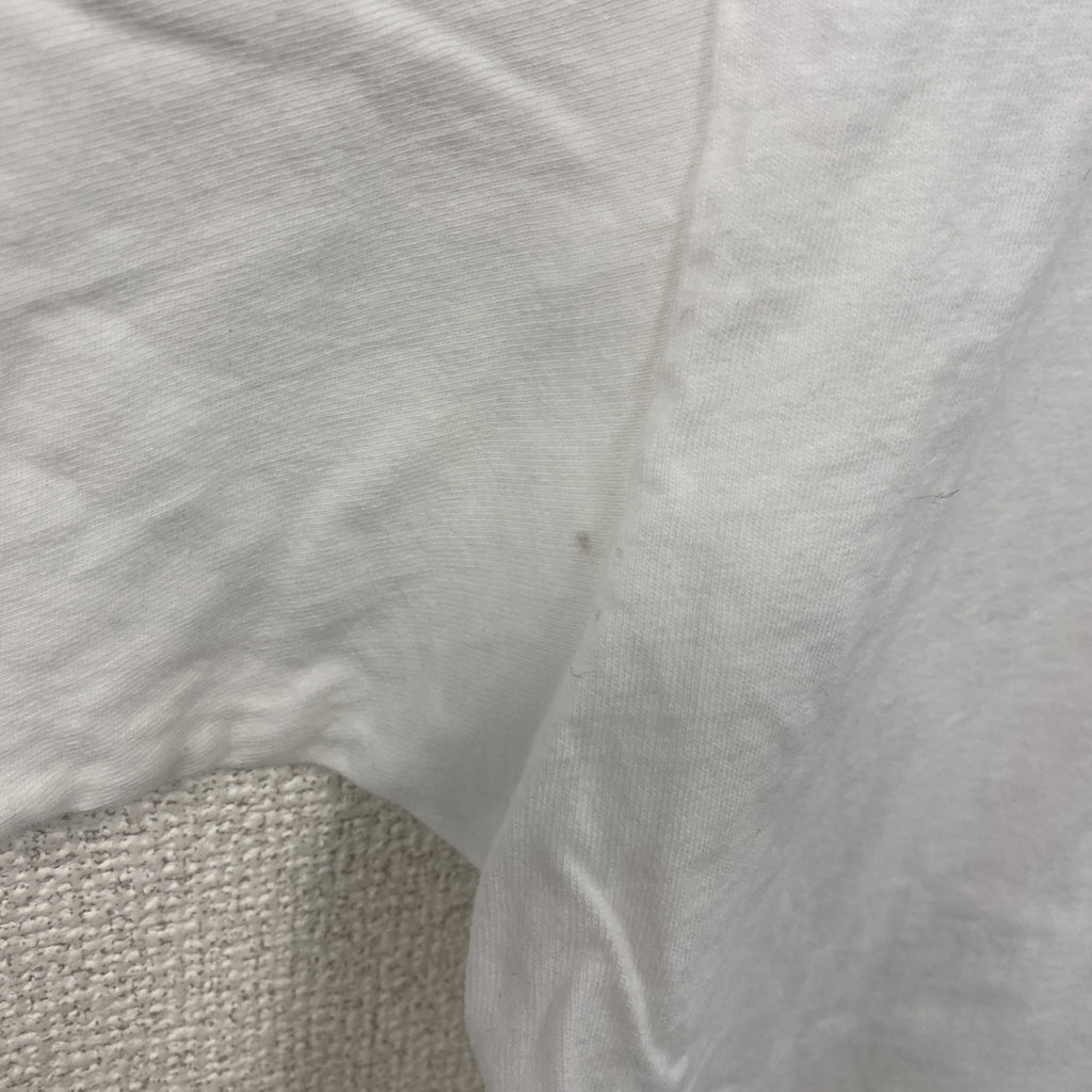 Hanes　ヘインズ　半袖プリントTシャツ　シングルステッチ　ヴィンテージ　白　ホワイト　Lサイズ カットソー メンズ コットン 古着