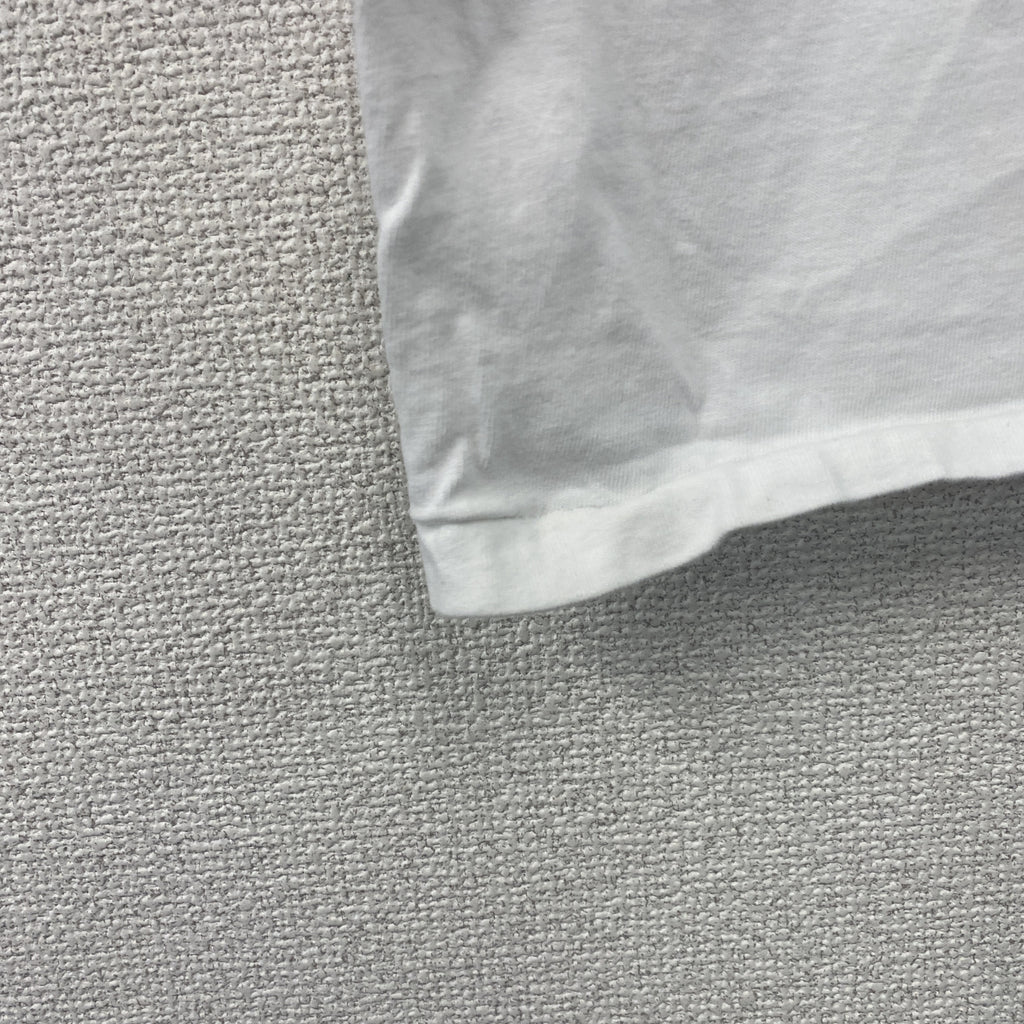 Hanes　ヘインズ　半袖プリントTシャツ　シングルステッチ　ヴィンテージ　白　ホワイト　Lサイズ カットソー メンズ コットン 古着