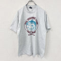 FRUIT OF THE LOOM　フルーツオブザルーム　半袖プリントTシャツ　シングルステッチ　ヴィンテージ　霜降りグレー　XLサイズ カットソー メンズ コットン 古着