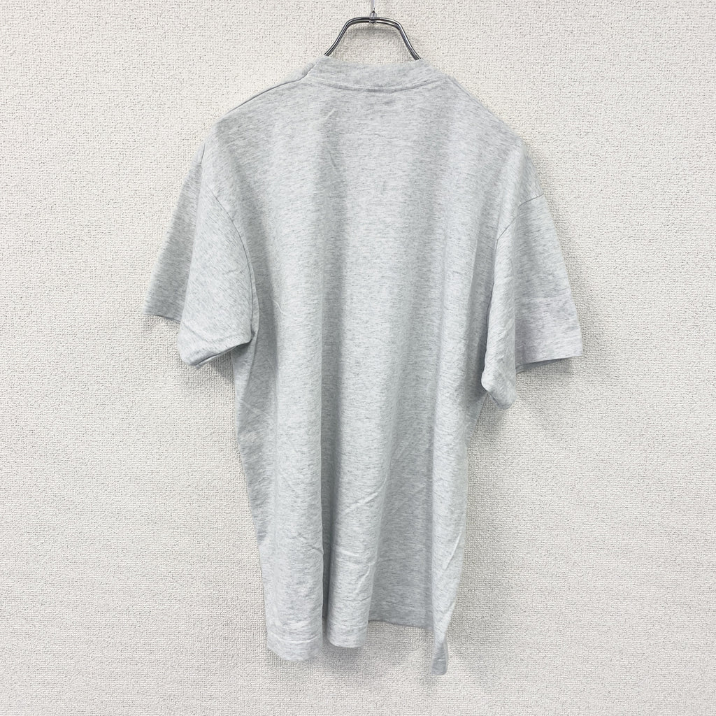 FRUIT OF THE LOOM　フルーツオブザルーム　半袖プリントTシャツ　シングルステッチ　ヴィンテージ　霜降りグレー　XLサイズ カットソー メンズ コットン 古着