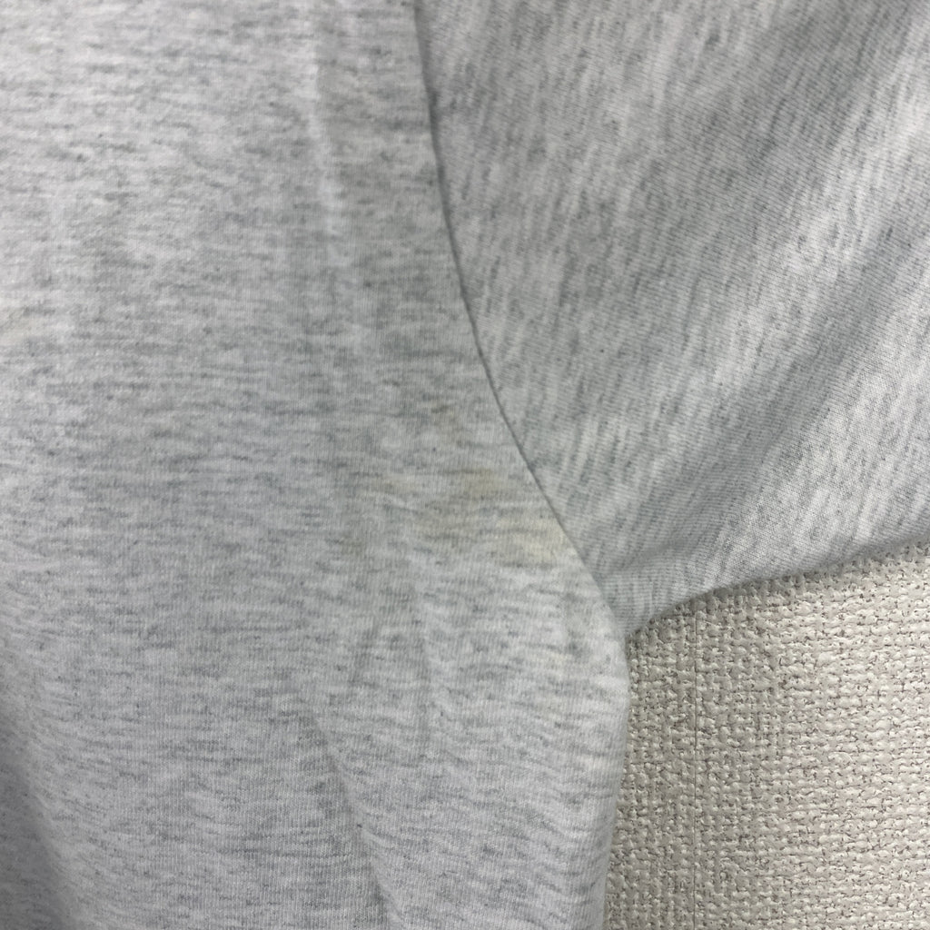 FRUIT OF THE LOOM　フルーツオブザルーム　半袖プリントTシャツ　シングルステッチ　ヴィンテージ　霜降りグレー　XLサイズ カットソー メンズ コットン 古着