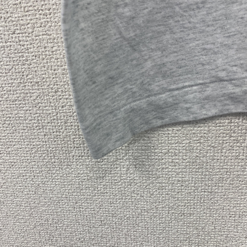 FRUIT OF THE LOOM　フルーツオブザルーム　半袖プリントTシャツ　シングルステッチ　ヴィンテージ　霜降りグレー　XLサイズ カットソー メンズ コットン 古着