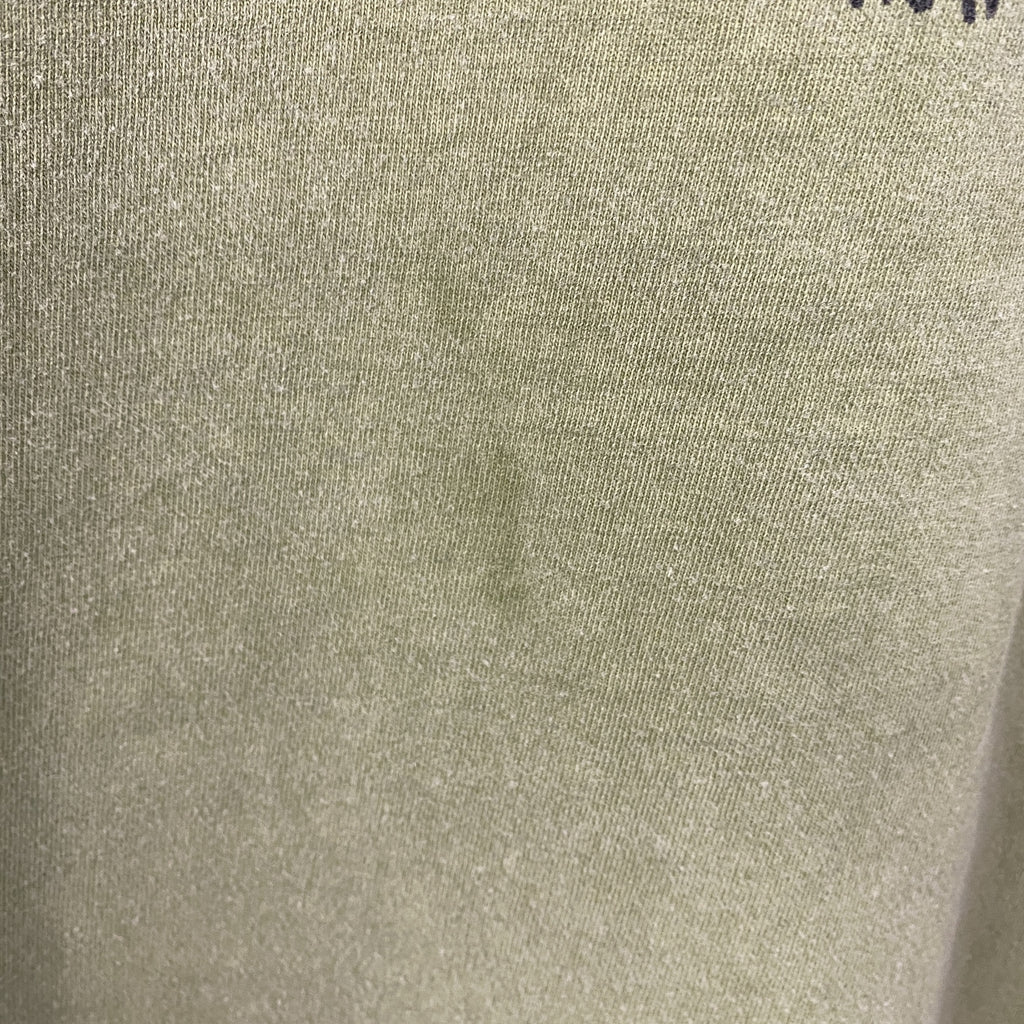 Crazy Shirts　クレイジーシャツ　半袖プリントTシャツ　シングルステッチ　ヴィンテージ　カーキ　Lサイズ　古着