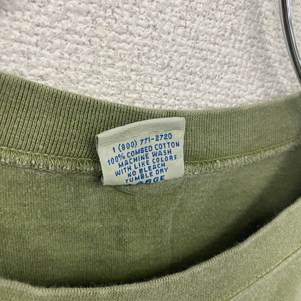 Crazy Shirts　クレイジーシャツ　半袖プリントTシャツ　シングルステッチ　ヴィンテージ　カーキ　Lサイズ　古着