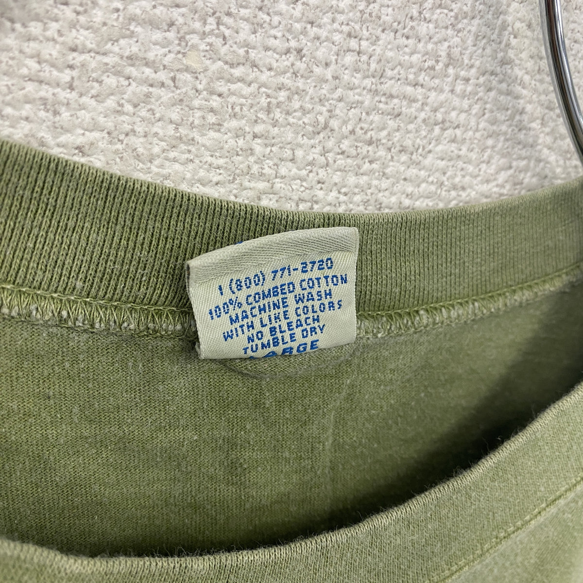 Crazy Shirts　クレイジーシャツ　半袖プリントTシャツ　シングルステッチ　ヴィンテージ　カーキ　Lサイズ　古着