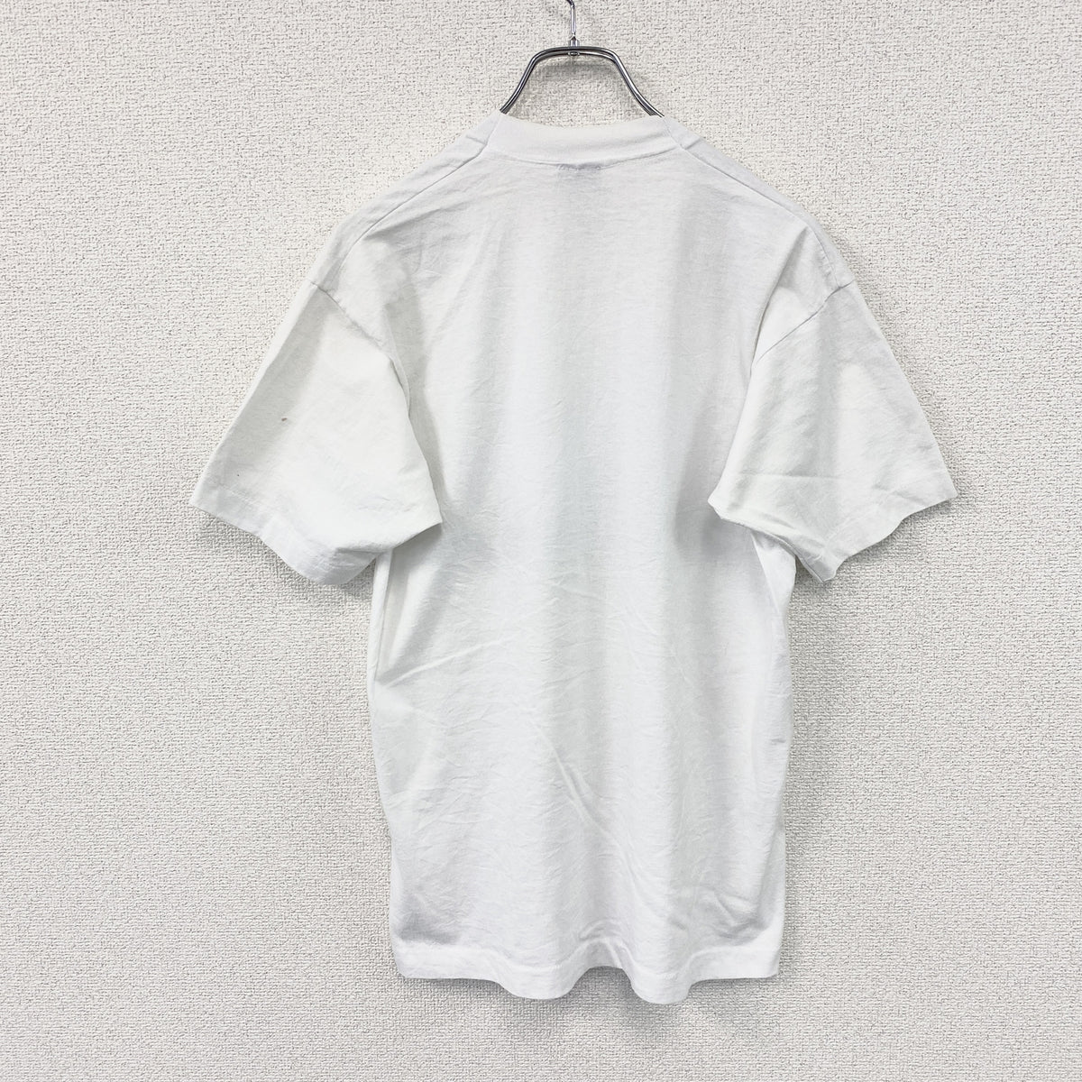 FRUIT OF THE LOOM　フルーツオブザルーム　半袖プリントTシャツ　シングルステッチ　ヴィンテージ　白　ホワイト　Lサイズ カットソー メンズ コットン 古着