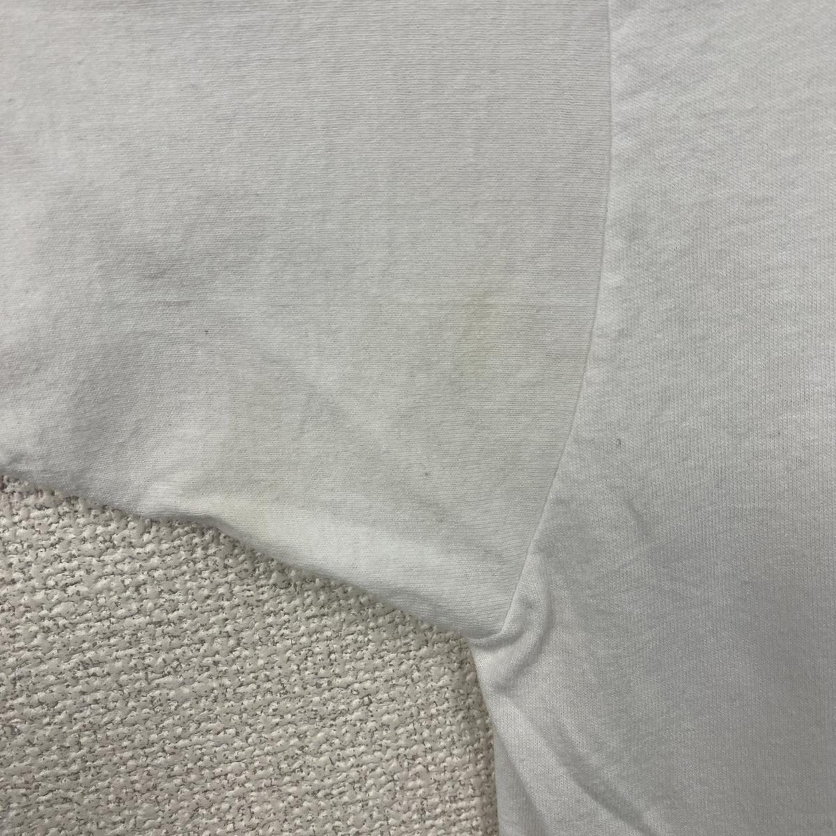 FRUIT OF THE LOOM　フルーツオブザルーム　半袖プリントTシャツ　シングルステッチ　ヴィンテージ　白　ホワイト　Lサイズ カットソー メンズ コットン 古着