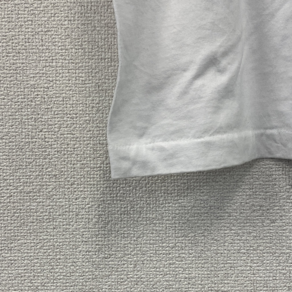 FRUIT OF THE LOOM　フルーツオブザルーム　半袖プリントTシャツ　シングルステッチ　ヴィンテージ　白　ホワイト　Lサイズ カットソー メンズ コットン 古着