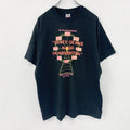 FRUIT OF THE LOOM　フルーツオブザルーム　半袖プリントTシャツ　シングルステッチ　ヴィンテージ　黒　ブラック　XLサイズ　古着
