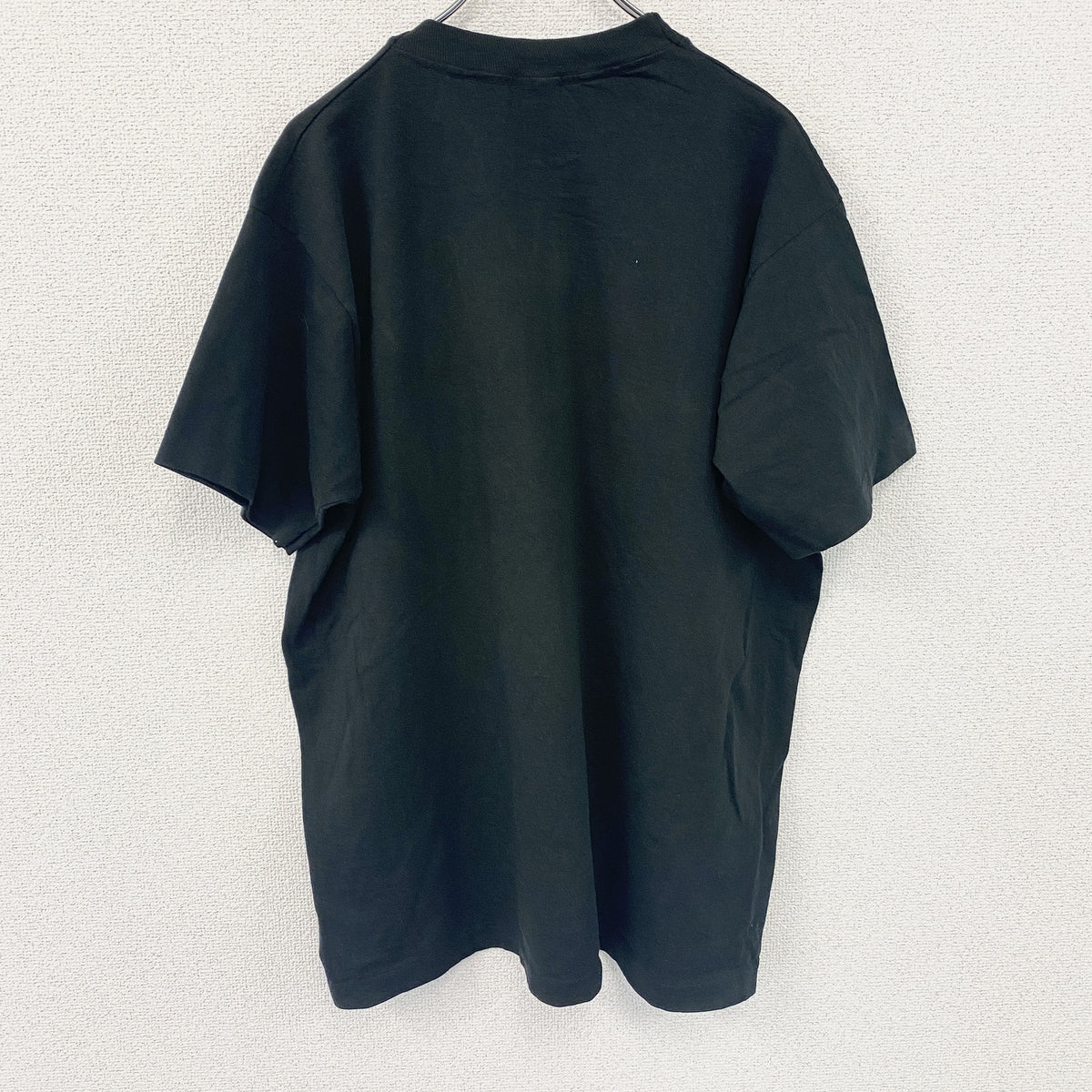 FRUIT OF THE LOOM　フルーツオブザルーム　半袖プリントTシャツ　シングルステッチ　ヴィンテージ　黒　ブラック　XLサイズ　古着