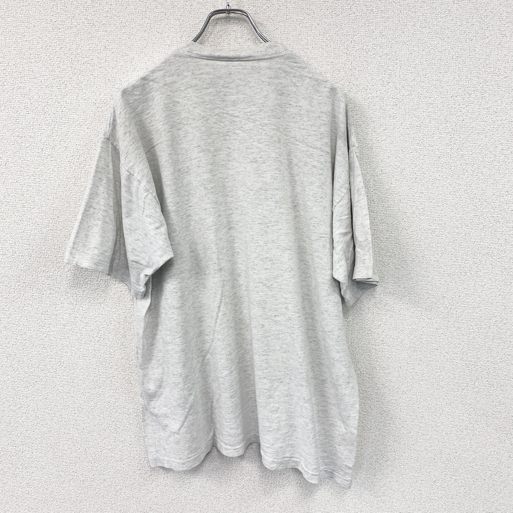 COLLEGE WEAR　カレッジウェア　半袖プリントTシャツ　ポパイ　シングルステッチ　ヴィンテージ　霜降りグレー　XLサイズ　古着