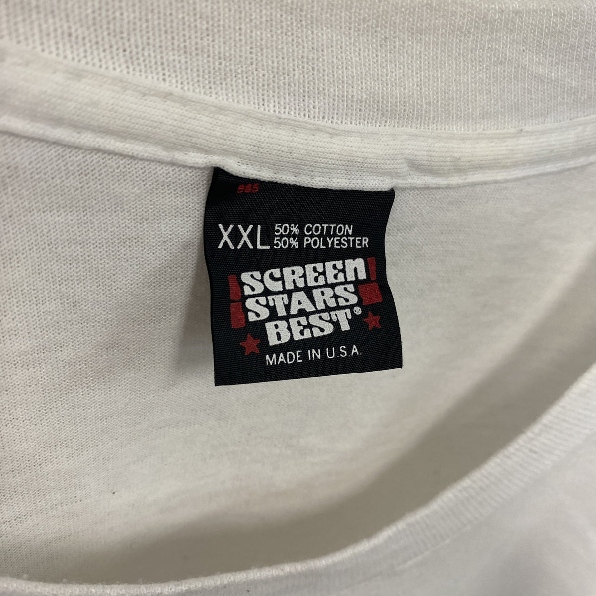 SCREEN STARS　スクリーンスターズ　半袖プリントTシャツ　シングルステッチ　ヴィンテージ　白　ホワイト　XXLサイズ　古着