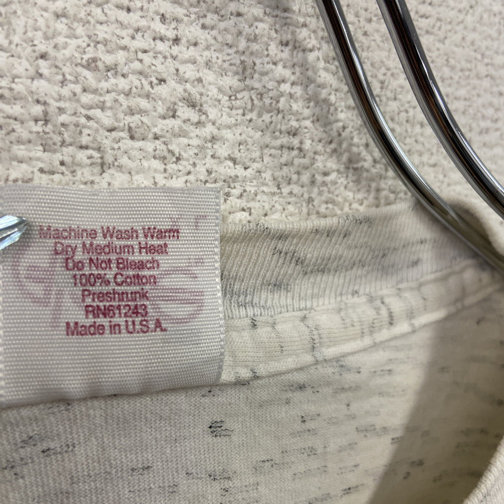 Alore　半袖プリントTシャツ　シングルステッチ　ヴィンテージ　白　ホワイト　XLサイズ　古着