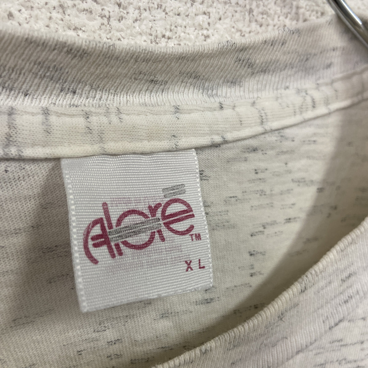 Alore　半袖プリントTシャツ　シングルステッチ　ヴィンテージ　白　ホワイト　XLサイズ　古着