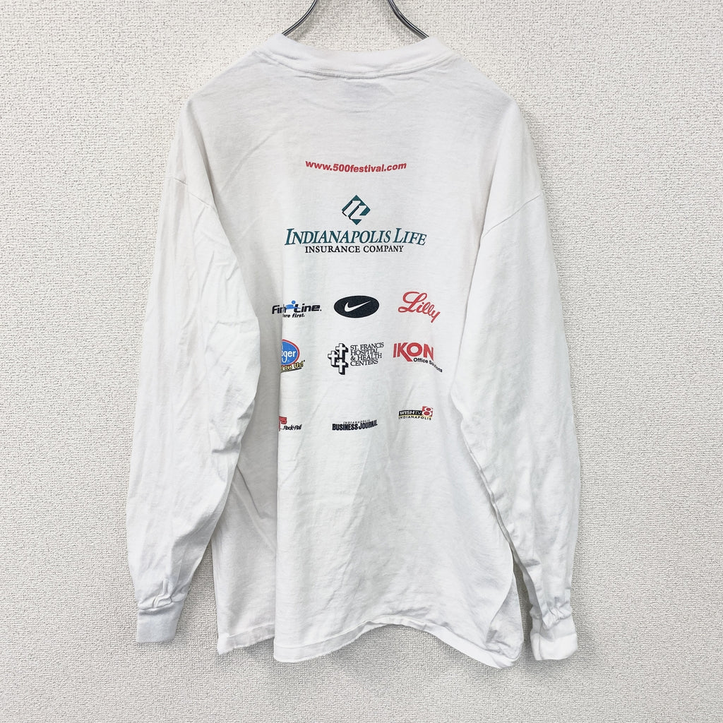 All Sport　オールスポーツ　長袖Tシャツ　ヴィンテージ　白　ホワイト　XLサイズ　古着