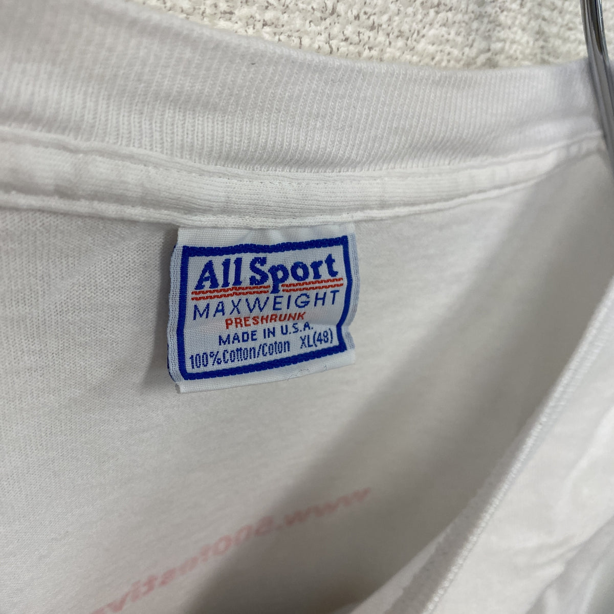 All Sport　オールスポーツ　長袖Tシャツ　ヴィンテージ　白　ホワイト　XLサイズ　古着