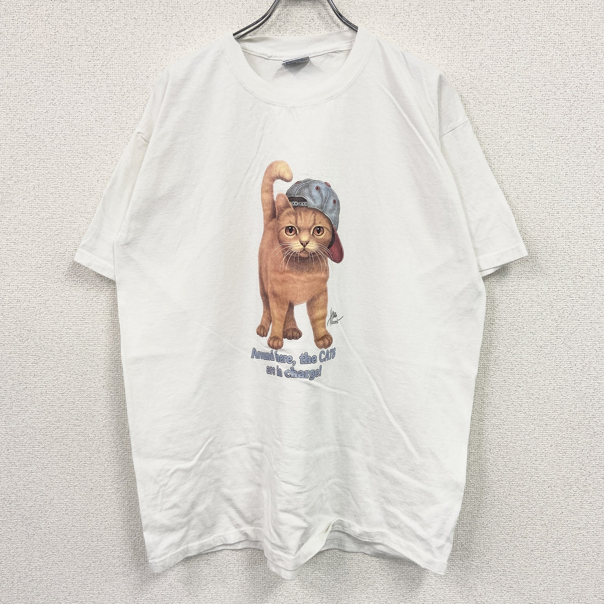 All Sport　オールスポーツ　半袖プリントTシャツ　白　ホワイト　XLサイズ カットソー メンズ コットン 古着