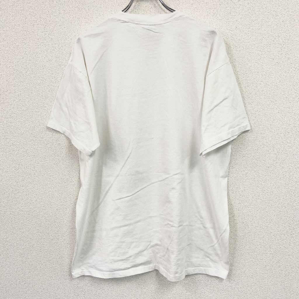 All Sport　オールスポーツ　半袖プリントTシャツ　白　ホワイト　XLサイズ カットソー メンズ コットン 古着