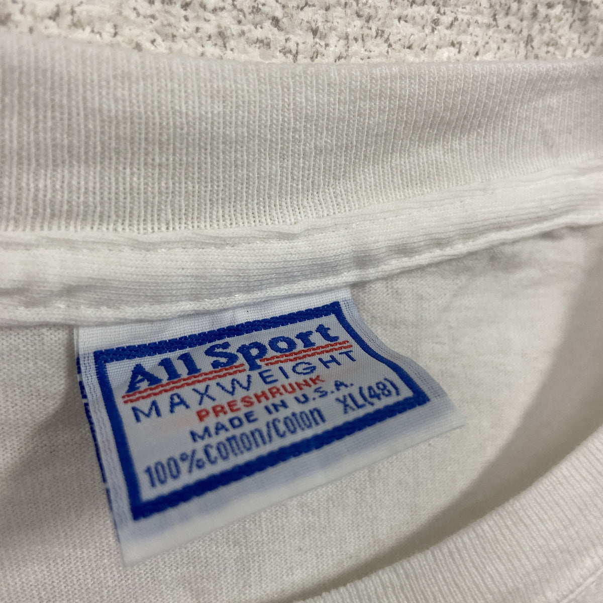 All Sport　オールスポーツ　半袖プリントTシャツ　白　ホワイト　XLサイズ カットソー メンズ コットン 古着