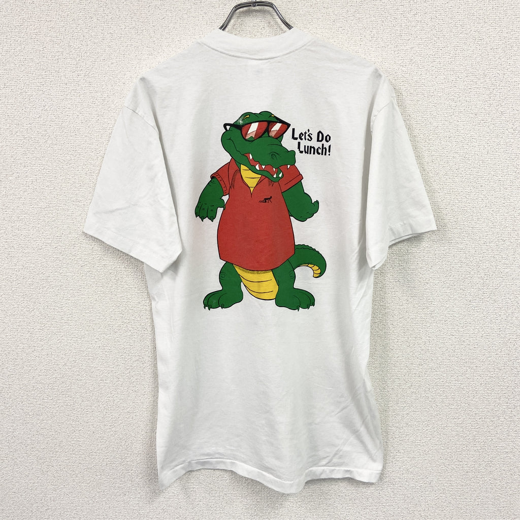 Muri'sBest　半袖プリントTシャツ　シングルステッチ　ヴィンテージ　白　ホワイト　XLサイズ カットソー メンズ コットン 古着