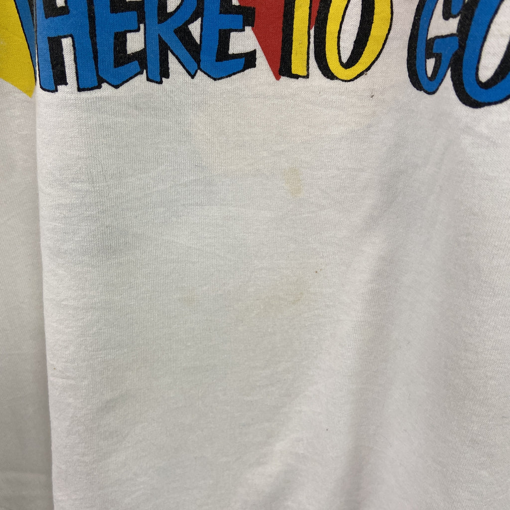 Muri'sBest　半袖プリントTシャツ　シングルステッチ　ヴィンテージ　白　ホワイト　XLサイズ カットソー メンズ コットン 古着