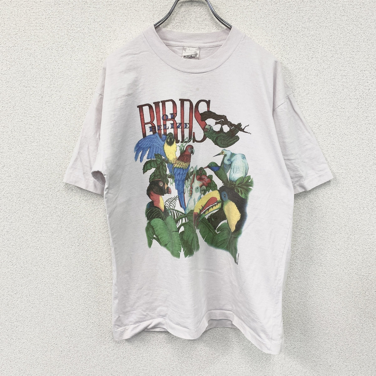 ADVANCE TEE'S　アドバンスティーズ　半袖プリントTシャツ　シングルステッチ　ヴィンテージ　白　ホワイト　Lサイズ　古着