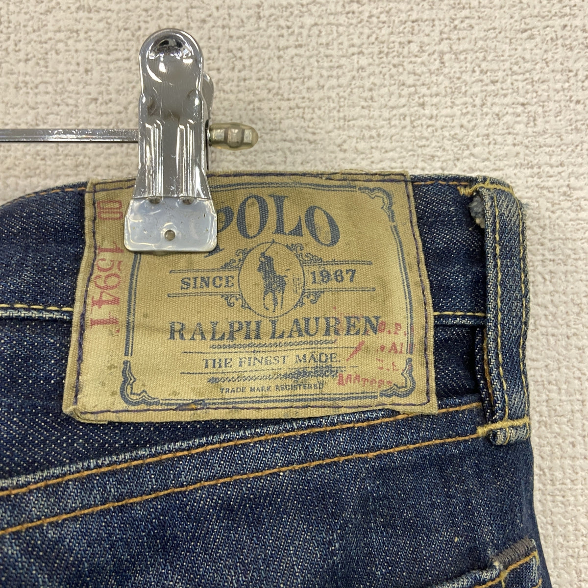 POLO RALPH LAUREN　ラルフローレン　デニムパンツ/ジーンズ　ジップフライ　インディゴ　32サイズ　古着