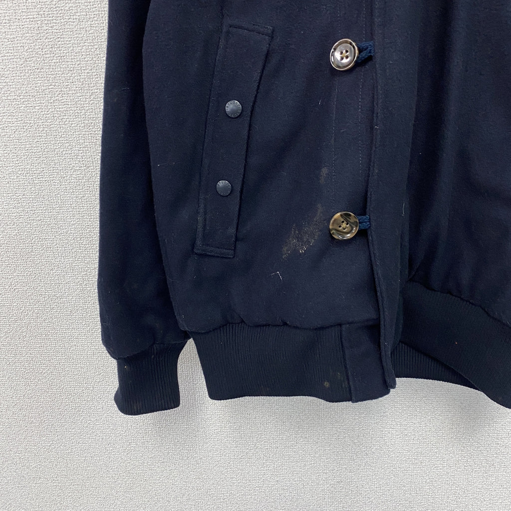 stussy　ステューシー　ダッフルコート/フーデッドジャケット　比翼仕立て　紺　ネイビー　Mサイズ　古着