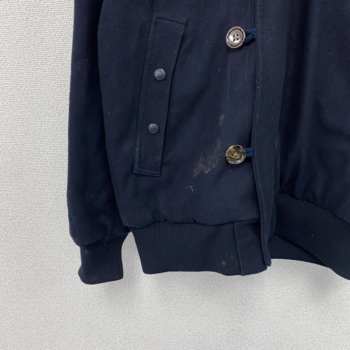 stussy　ステューシー　ダッフルコート/フーデッドジャケット　比翼仕立て　紺　ネイビー　Mサイズ　古着