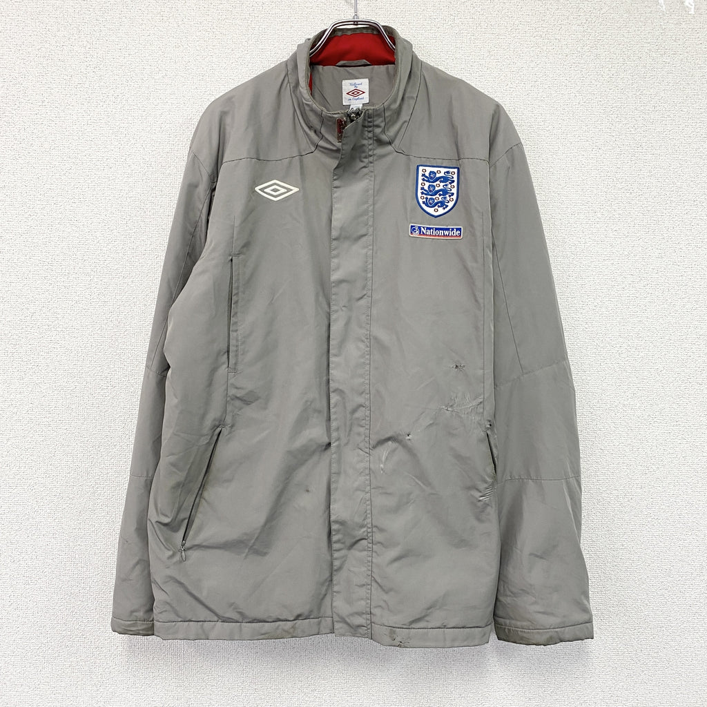 UMBRO　アンブロ　イングランド代表　フルジップジャケット/トレーニングジャケット　グレー　XLサイズ　古着