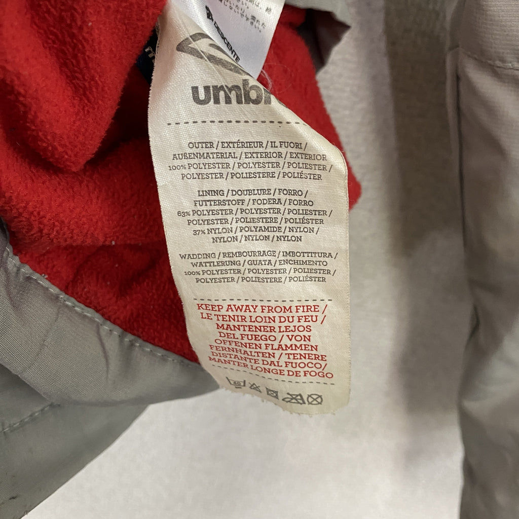 UMBRO　アンブロ　イングランド代表　フルジップジャケット/トレーニングジャケット　グレー　XLサイズ　古着