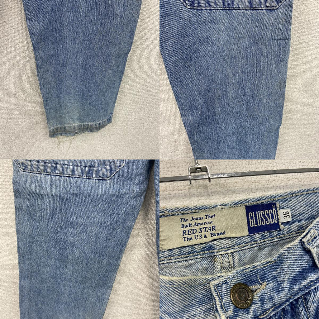GLUSSCO　デニムパンツ/ジーンズ　ジップフライ　インディゴ　36サイズ メンズ 古着