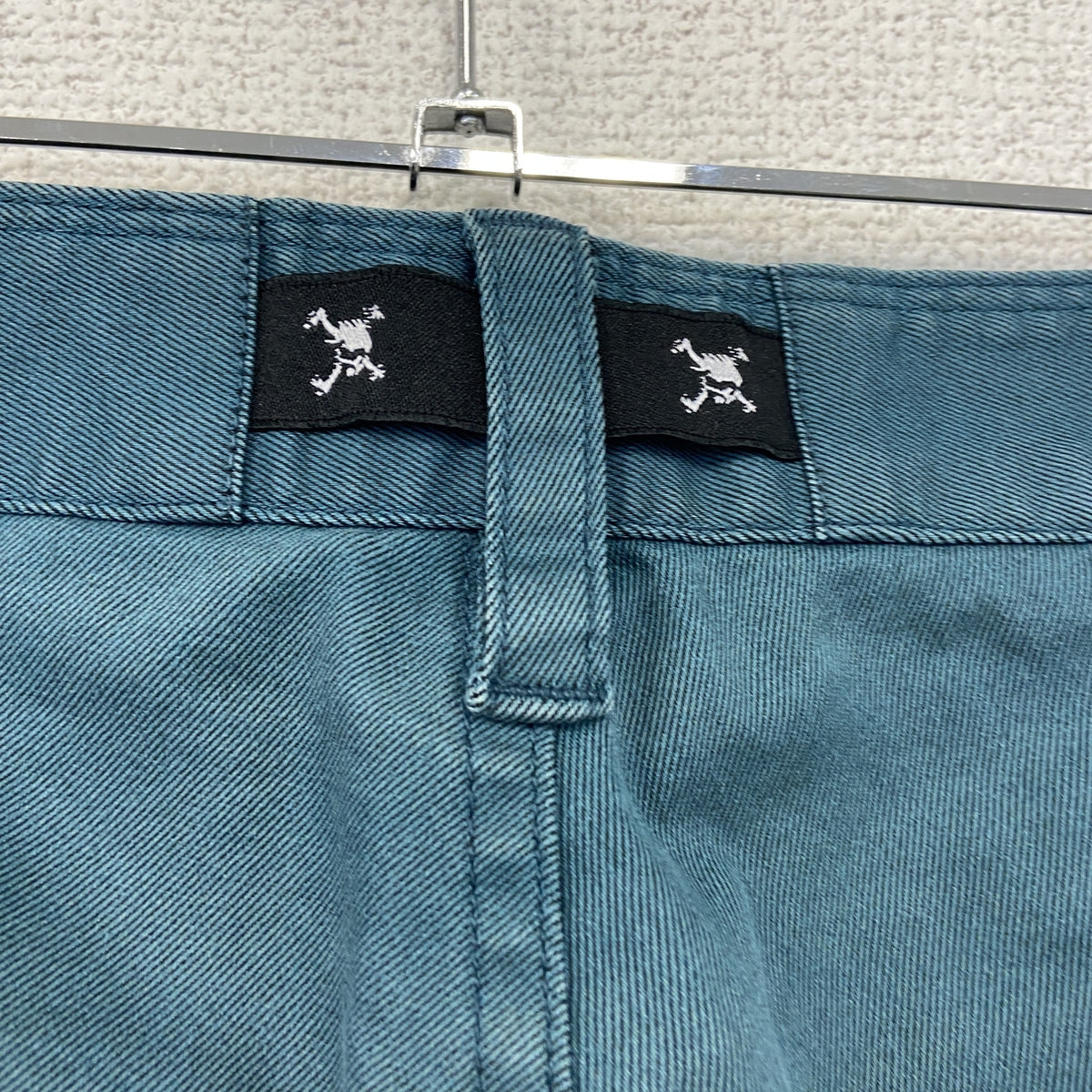 OAKLEY　オークリー　ストレッチパンツ　ジップフライ　ターコイズブルー　W32サイズ　古着