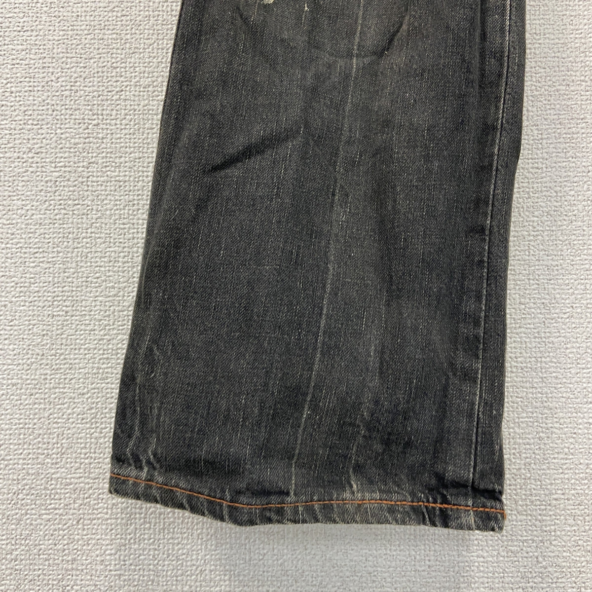 EDWIN　エドウィン　503　デニムパンツ/ジーンズ　ジップフライ　インディゴ　黒　ブラック　W32サイズ　古着