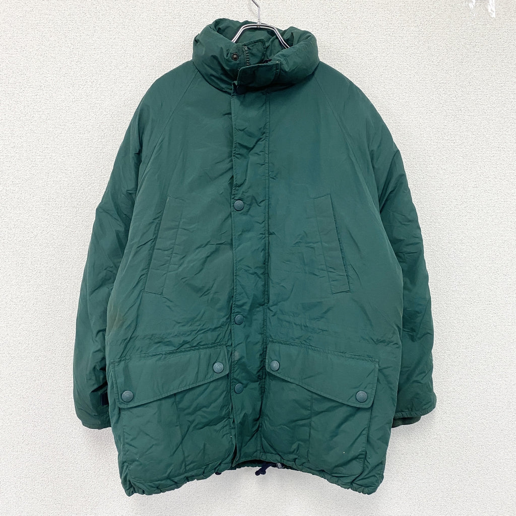 90s　Eddie Bauer　エディバウアー　グースダウンジャケット　緑　グリーン　Mサイズ　古着
